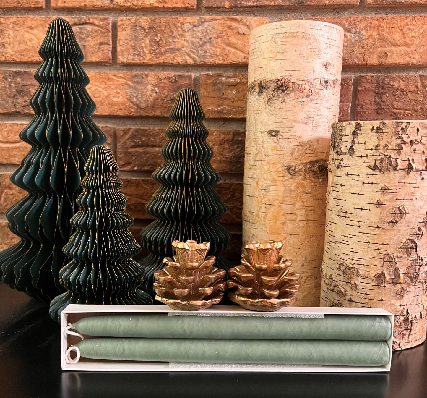 Days 10 & 11 Deal- Bayberry Tapers and Pinecone Candle Holders