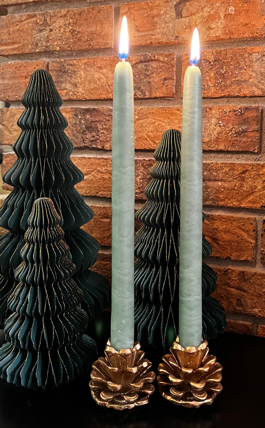 Days 10 &  11 Deal- Bayberry Tapers and Pinecone Candle Holders