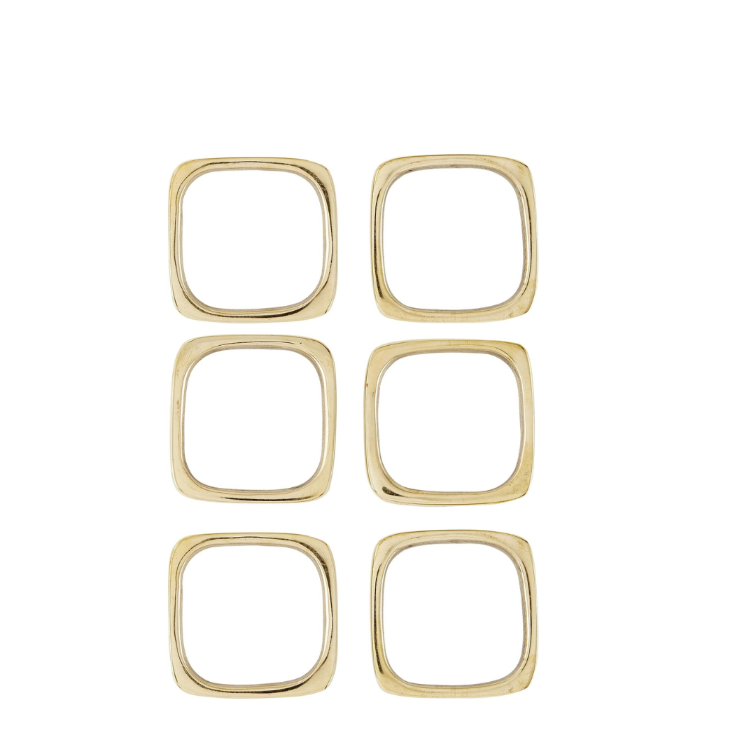 Elegant Brass Napkin Rings