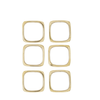 Elegant Brass Napkin Rings